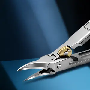 Sharp powder steel Grip Gear Lock Nail Clipper Set with Ultra-Sharp Tips for Precise Access to Nail Grooves Professional-Grade Manicure Tool for Men Seniors Curved Sharp Blades Non-Slip Ergonomic Handle Durable Safe Construction High-quality nail clippers