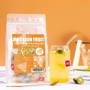 Passion Fruit Tea 40Bags Cold Brewing Tea No Additives Dried Fruit Tea