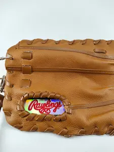 Finger Glove Purse - Rawlings Red Script on Platinum