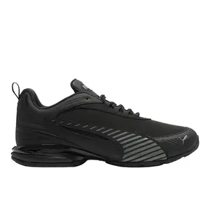 PUMA Mens Martifical Groundnetic Nubuck Running Sneakers Shoes - Black