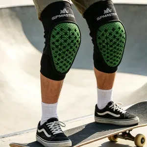 Breathable Mesh Skateboard Knee Pads by - Durable, Shock-Absorbing Safety Gear for Skating & Biking