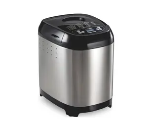 Hamilton Beach 2 lb Bread Maker Machine, Artisan Dough Bread Maker with 14 Settings, Black & Stainless Steel