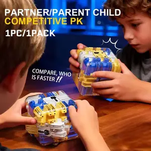 3D Puzzle Ball-Rolling Magic Cube Maze Children Labyrinth Fidgeting Toy Logical Thinking Stress Relief Educational Birthday Gift