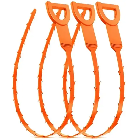 3pcs Flexible Kitchen Sewer Dredging Tool, Multifunctional Sewer Dredge Brush, Household Cleaning Tool
