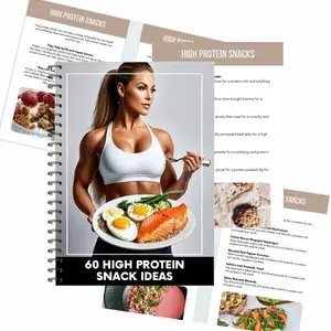 60 High Protein Low Carbon Water Snacks Creative Recipe Book | Delicious Low Carbon Snacks Easy to Make | Quick High Protein Snacks Dim sum Guide | Detailed Ingredients and Nutrition Information | Fitness and Fat Reduction Necessities