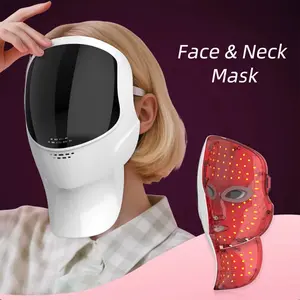 2027 New Light Mask for Face and Neck, LED Facial Lamp, Infrared Mask, Home Work Travel Yoga, Daily Skincare Gift