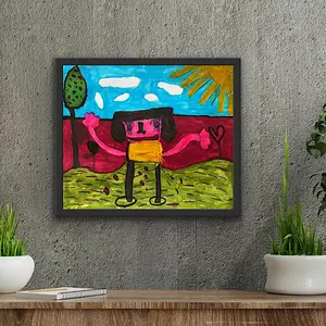 Thaty - Original drawing, marker on paper, 2022 (14x17")