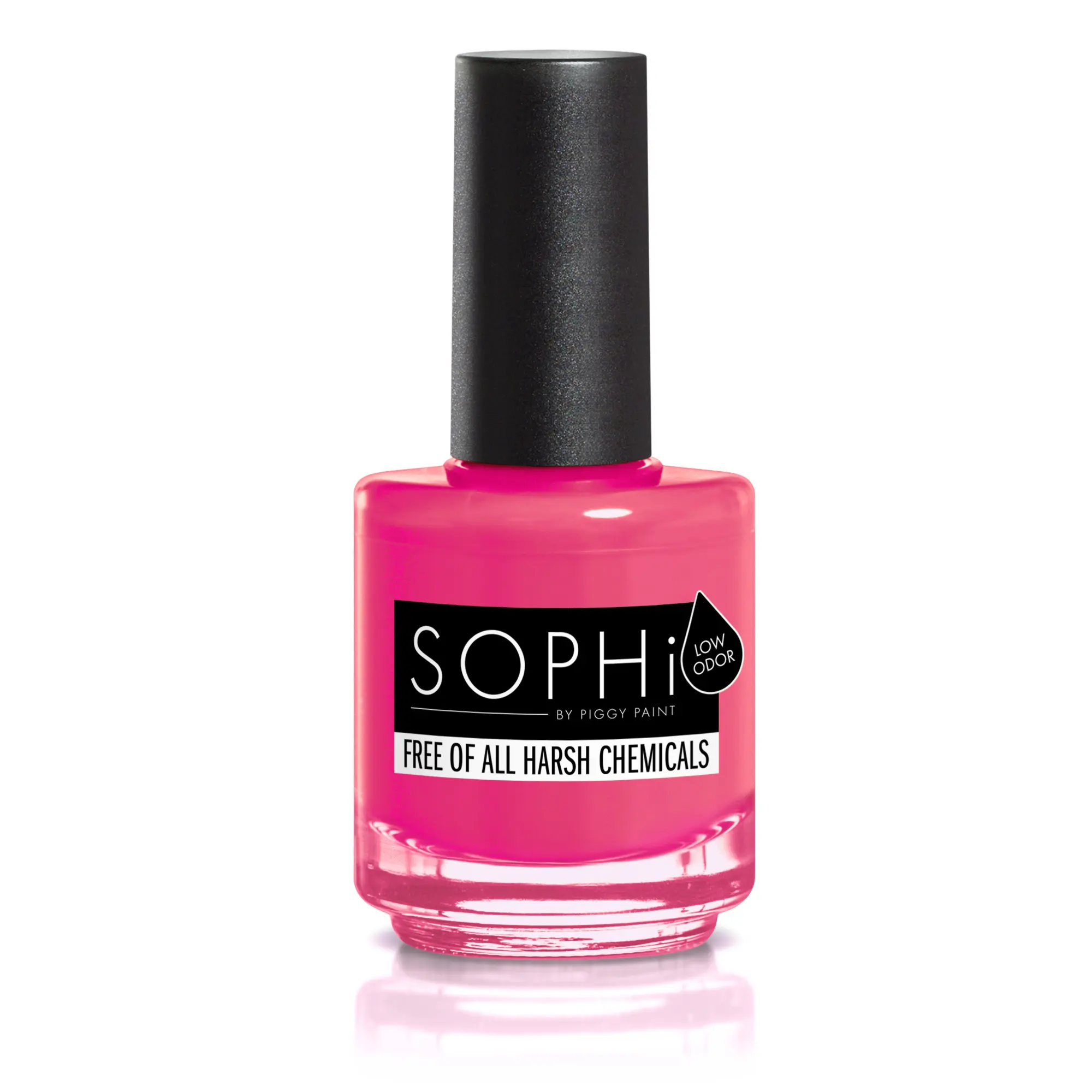 SOPHi Bright Side Babe - Bright Fuchsia Pink Nail Polish Non-Toxic Vegan Cruelty-Free 0.5 fl oz