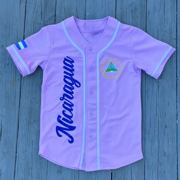 Collection  Nicaragua Baseball Jersey, Inspired 3D Unisex Jerseys, Size S-5XL