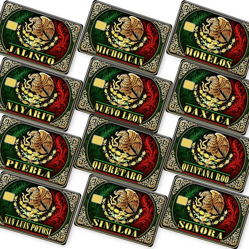 Mexico y Estados Credit Card Skin Waterproof