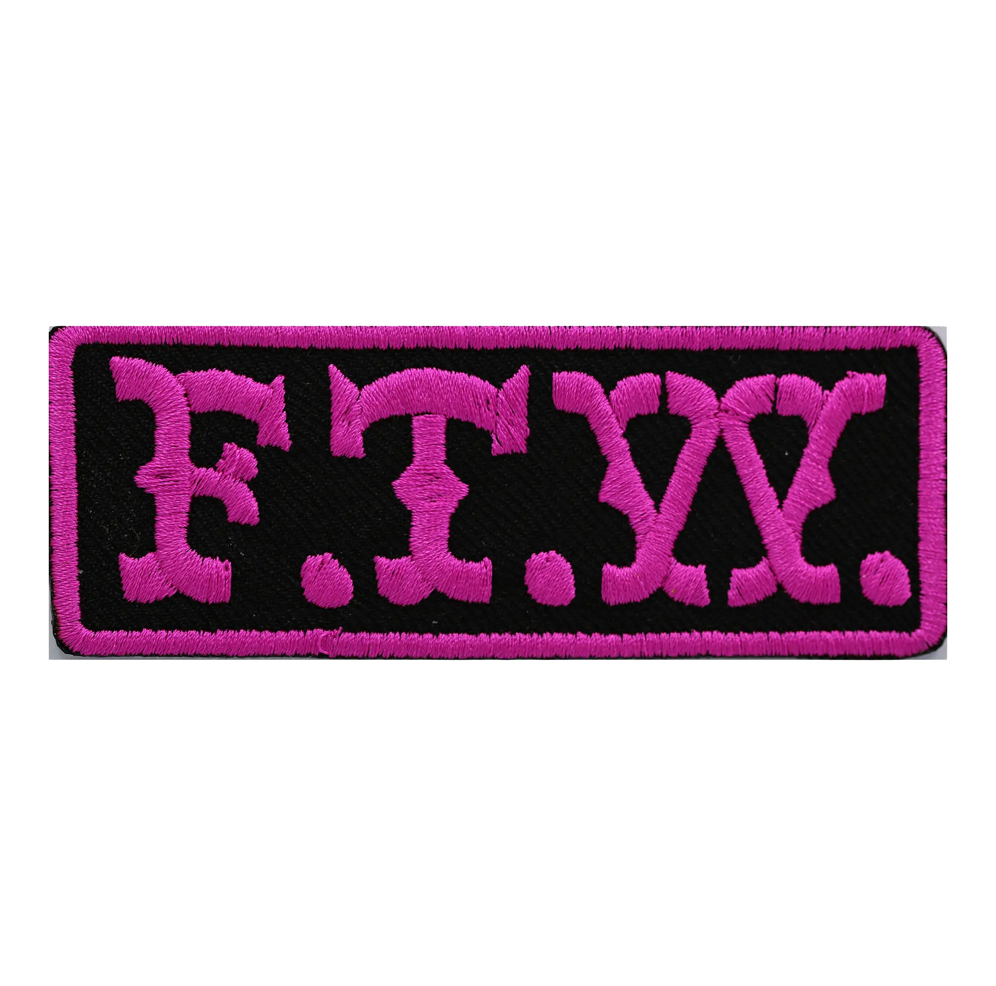 FTW Embroidery Biker Patch