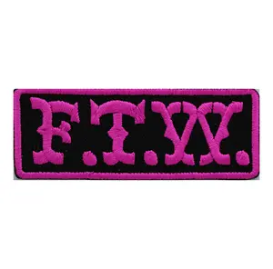 FTW Embroidery Biker Patch