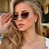 Half Frame Metal Fashion Glasses, Vintage Style Trendy Casual Sunglasses for Casual Daily Wear, Street Photography and Vacation Travel, Summer Beach Accessories, Sun Protective Eyewear