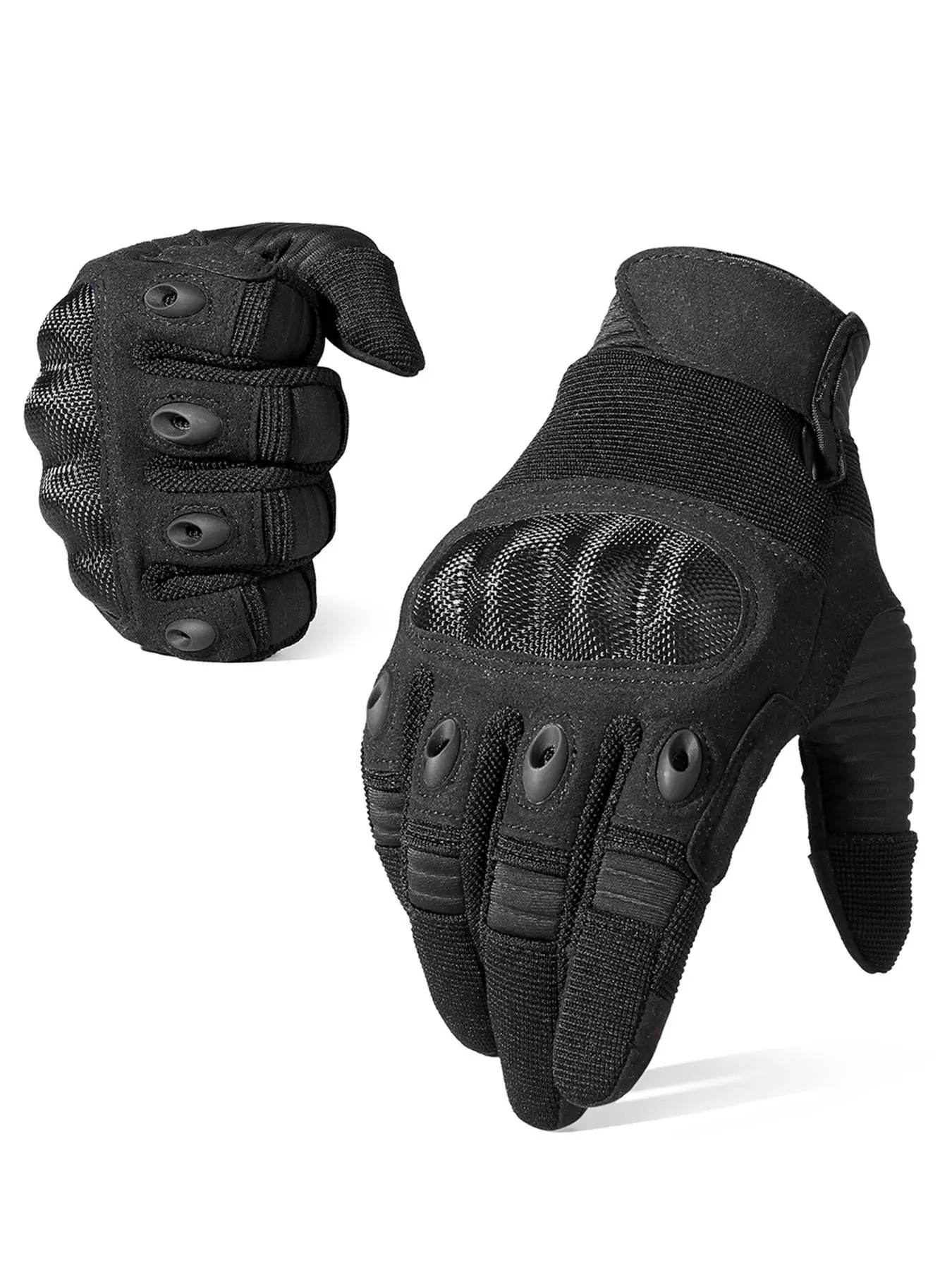 Touch Screen Full Finger Gloves, Outdoor Sports Work Driving Riding Hiking Camping Climbing Motorbike Anti-slip Gloves, Men Women Protective Gear Spor