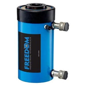 Freedom Hydraulics 60 Ton Double Acting Hollow Hole Cylinder, 6.50" Stroke - SHD606