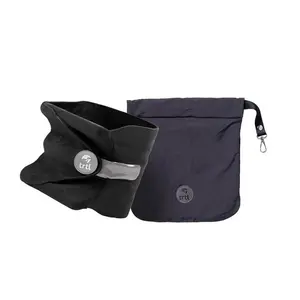 trtl Pillow - Scientifically Proven, Super Soft Neck Support Travel Pillow for Airplanes - Lightweight and Machine Washable - Ergonomic Design for Traveling on Flights, Cars, and Trains - Black