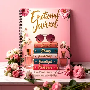 5-Minute Daily Gratitude & Positivity Journal, Spiral Bound Motivational Planner - Floral Design with Inspirational Quotes, Highquality Paper, Gift for Birthdays, Christmas, Valentine's Day, New Year, Aesthetic Planner, Creative Writers