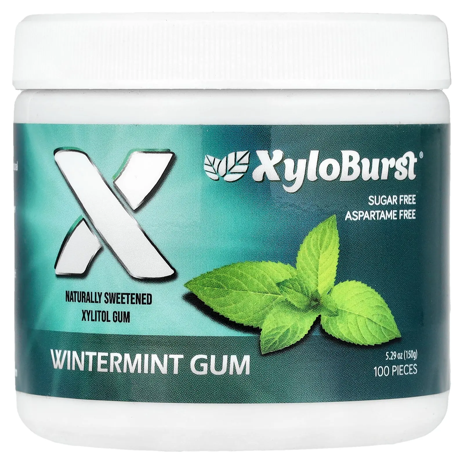 Xyloburst Xylitol Gum, Wintermint, 100 Pieces, 5.29 oz (150 g) Xyloburst Xylitol Gum, Wintermint, 100 Pieces, 5.29 oz (150 g)