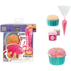 Slime Life Cupcake DIY Slime Kit - Unboxing Ingredients to Make, Smash, and Stretch Your Food Slime, Ages 8+