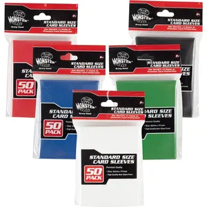 Monster Protectors Multi-Color Standard Size Card Sleeves(500 Pack, 66mm x 91mm) Compatible w TCGs, Sports Cards & More - Stocking Stuffer Gift Idea