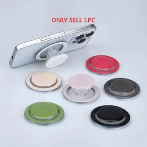 Pure Color Magnetic Phone Air Cushion Stand, Retractable Foldable Magnetic Phone Holder, Universal Mobile Accessory for Daily Use