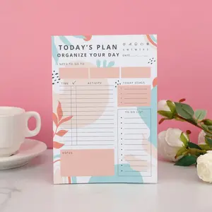 Daily Tearable Notebook Office Schedule Pad, Weekly Planner, 15x21cm, Ca Prop 65 Compliant, No Harmful Chemicals