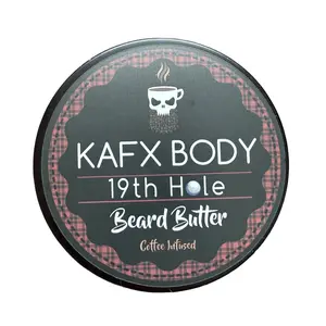 KAFX 19th Hole Coffee Infused Beard Butter Softens Beard and Hydrates Skin Cocoa Coconut