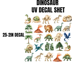 DINOSAUR UV DECAL SHEET FOR DIY PROJECTS