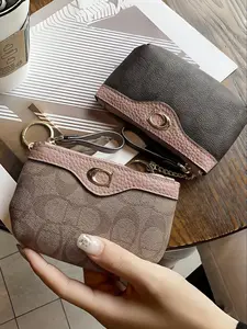 New Fashion Trendy Wallet Women Printed Multifunctional Credit Card Holder Zipper Coin Purse Key Bag Mini Storage Bag