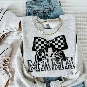 Black & White Cheer Mama Screen Print Transfer only (Ready to Press)