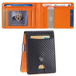 Men's Ultra Slim RFID Blocking Wallet - Thin Leather Design for Father's Day Gift - Anti-theft Feature - TikTokShopBlackFriday