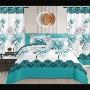 8 PCS Orange Leaf Pattern Bedding Set with White Accents for Modern Bedroom Decor