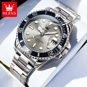 OLEVS men's watch temperament trend high-end watch official genuine luminous waterproof men's watch 5885 Casual Trendy Wristwatch