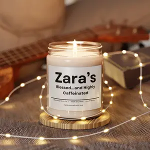 Personalized Christian Theme Last Nerve Candle, Personalized Soy Candle, Funny Gag Gift, Clear Jar Candle, Handmade Unique Gift, Christians, 9oz Decor Glass Scented