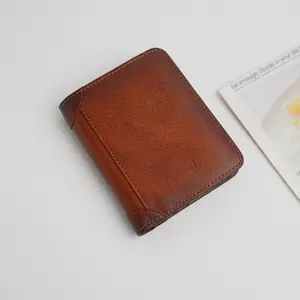 Men's leather wallet, Vintage Design, RFID Anti-theft, Gift for Husband, Boyfriend and Son