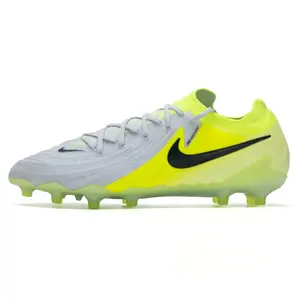 Nike Phantom GX 2 Elite AG Rubber Short Studs Artificial Ground Soccer Shoes Men's Gray Yellow FJ2554-003