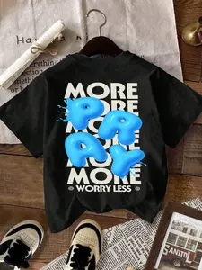 Bubble letter print, soft cotton, hanging shoulder design. Easy and cool, suitable for daily wear, street style, and summer wear. #Y2K Fashion # Pattern T-shirt # Large T-shirt # Street Wear # Men's Fashion # Slogan T-shirt