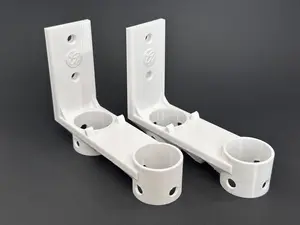 Pool Pole Hanger Holder with Accessory Mounts | Wall-Mounted Organizer Telescoping Pole Mount