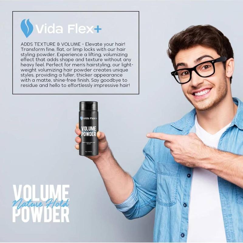 Hair Styling Powder - Volumizing, Texturizing, Mattifying for Natural Matte Look - For Men - 15g BY Vida Flex