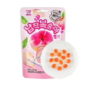SEOJU Korean Peach Juice Gummy Candy 43g - Real Peach Juice, Sweet & Chewy Snack