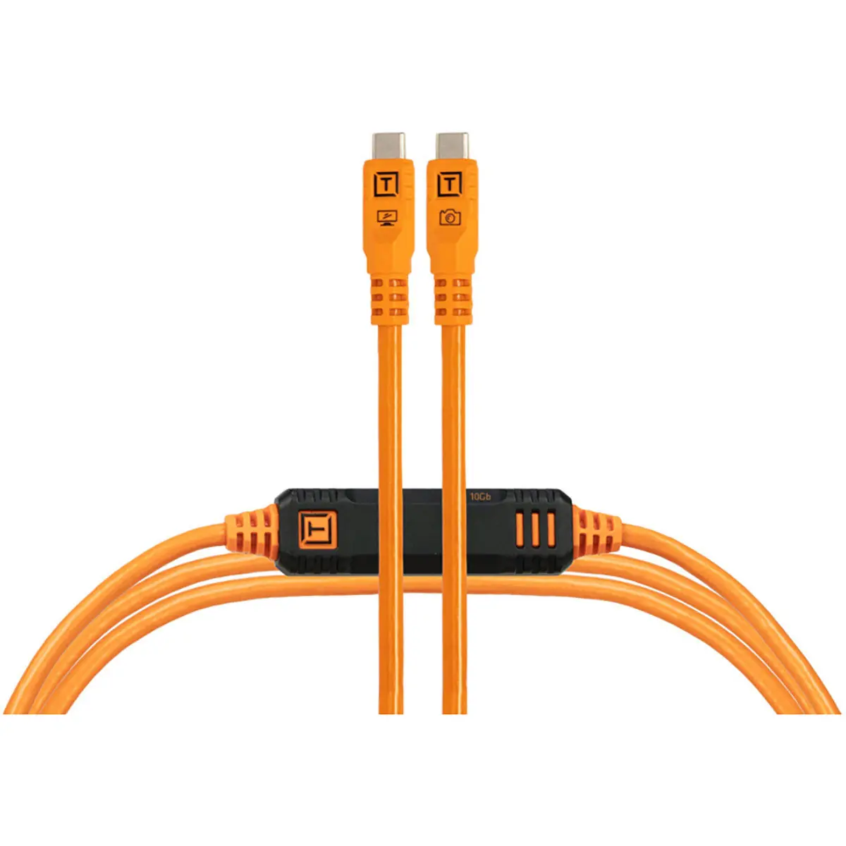Tether Tools TetherPro Optima 10G USB-C to USB-C Straight Mobile Cable - 15ft, Orange