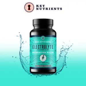 Key Nutrients - Electrolyte Salt Tablets - Keto Electrolytes Replacement Pills - 200 Capsules for Rehydration, Exercise, Hiking Essentials, Sports Recovery - Gluten-Free Sodium, Potassium, Magnesium Supplement