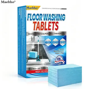 "120x Concentrated Floor Cleaning Tablets - Deep Clean Tiles Wood Laminate No Residue | Easy Mop Solution