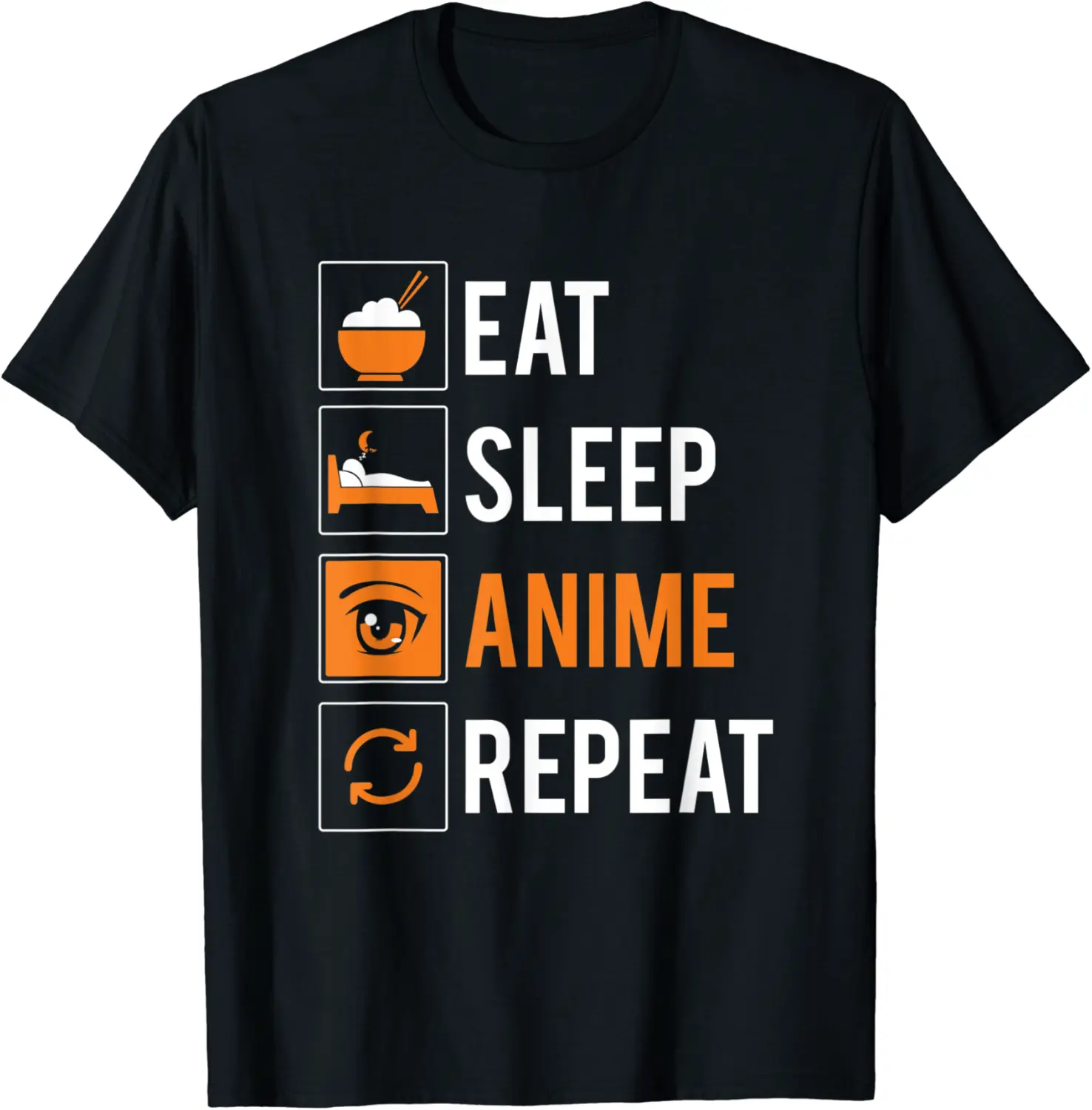 Eat Sleep Anime Repeat T-Shirt - Funny Animes - Karenlyn Shop 34B07QM93CNX