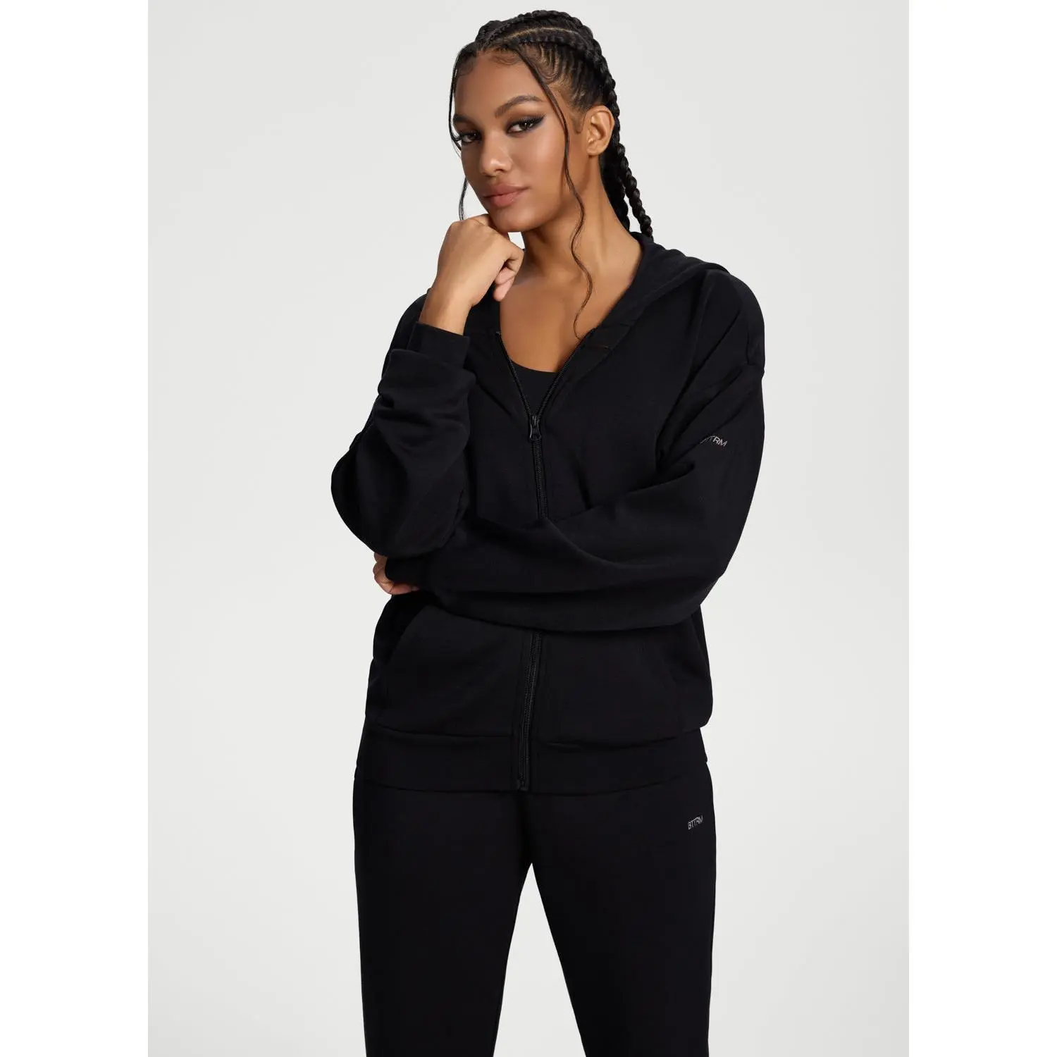 Oversized Zip-Up Hoodie