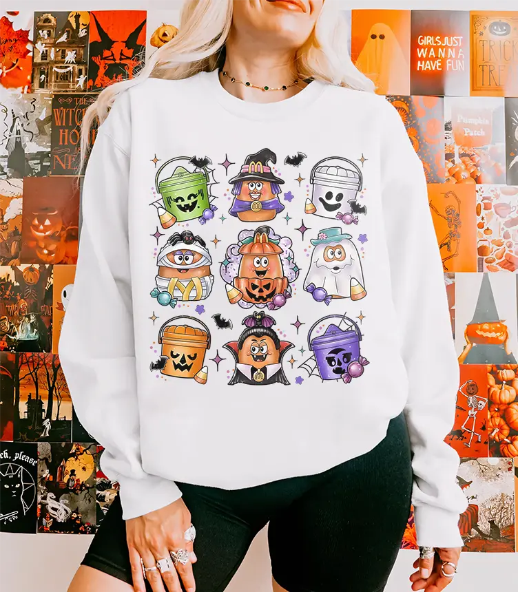Spooky Nuggets Shirt,Halloween Funny Sweatshirt, Chicken Nuggets Sweatshirt, Halloween Gift Tshirt