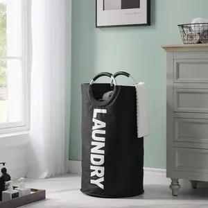Large Capacity Laundry Basket, 1 Count Waterproof Laundry Basket with Soft Handle, Household Storage Basket for Home Laundry Room, Laundry Basket Organizer