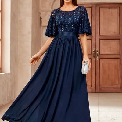 Vestidos Para Fiestas Azul Rey TikTok Shop - Main Image