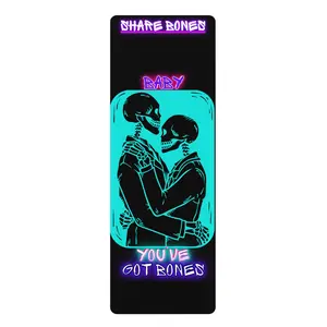 Rubber Yoga Mat - Custom Printed Non-Slip Mat for Yoga Sessions, Edge-to-Edge Print, Lightweight, Absorbs Impact, Exercise Comfort -