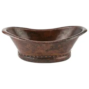 Bath Tub Vessel Hammered Copper Sink